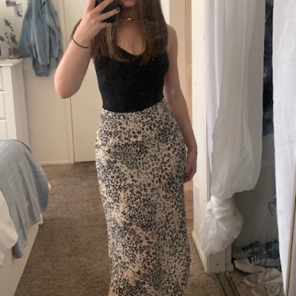 All saints Rhea cheetah print maxi skirt - Picture 1 of 3
